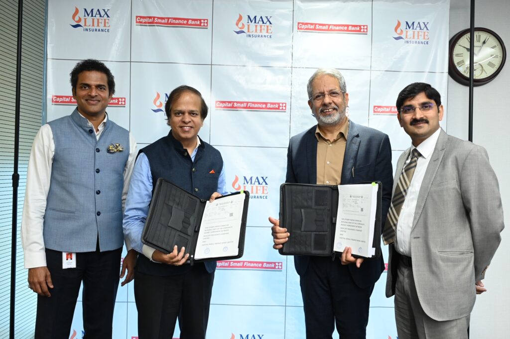Capital Small Finance Bank partners with Max Life to offer life insurance solutions